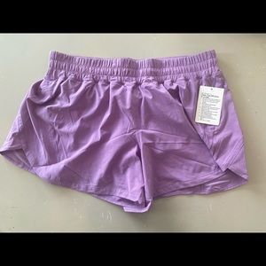 Purple Lululemon Track That MR Short 5” Lined (Size 16)